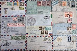 SÜDAMERIKA ab 1948 elf Luftpost Briefe verschied. Top ab 1.-