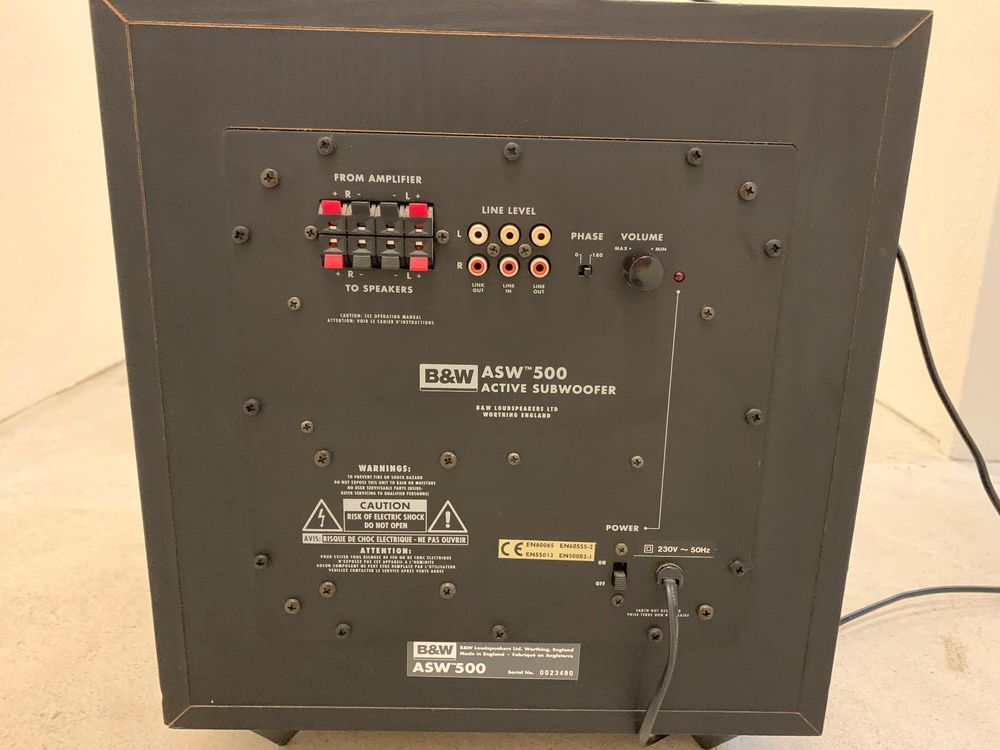 B&W SUBWOOFER ASW 500 Kaufen auf Ricardo