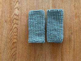 Handgestrickte Pulswärmer Amedisli Grün