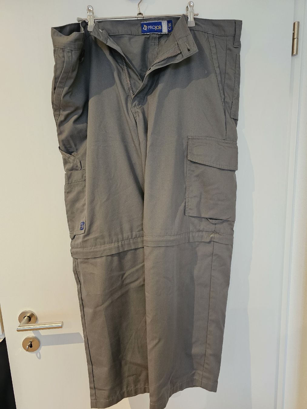 Pantaloni: PROJOB Zip-Off Arbeitshose, Gr. C56, Grau – Usato da Sirnach venduto da windrad65