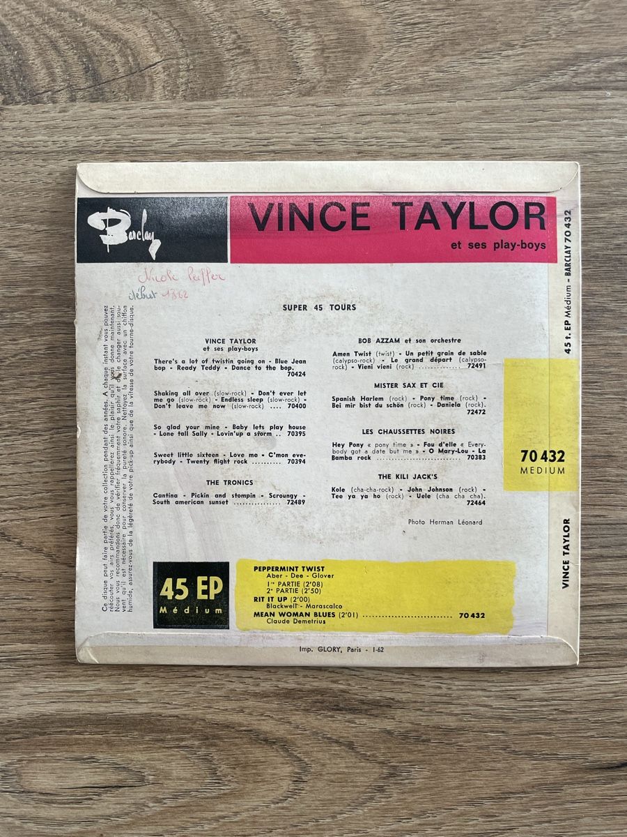 Schallplatten: Vinyle - Vince Taylor - Peppermint Twist – Gebraucht aus Lonay von ju-71 1