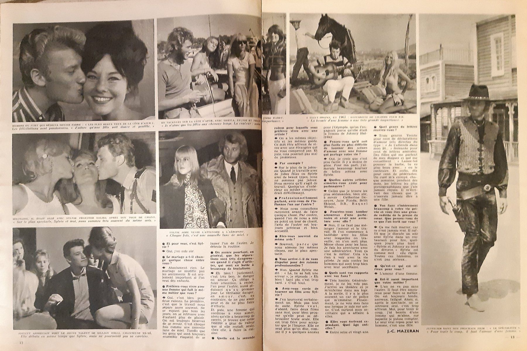 Zeitschriften & Magazine: Johnny Hallyday / Noir et Blanc - 1969 – Gebraucht aus Noréaz von Hallyday 2