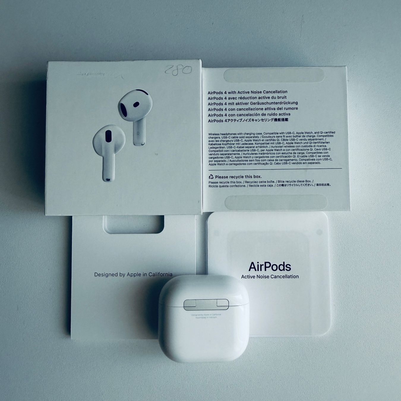 Apple Kopfhörer: Original Apple AirPods 4 mit ANC, USB-C MagSafe Ladecase – Neu (gemäss Beschreibung) aus Basel von MY.AIRPODS.SHOP 1