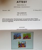 PJ 2014 mit Abart Druckverschiebung + Attest SBK 2'500.-
