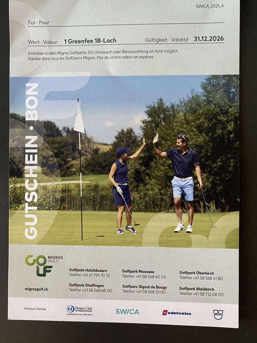 Buoni: Golf Gutschein – Nuovo (secondo la descrizione) da Cham venduto da ThomSel