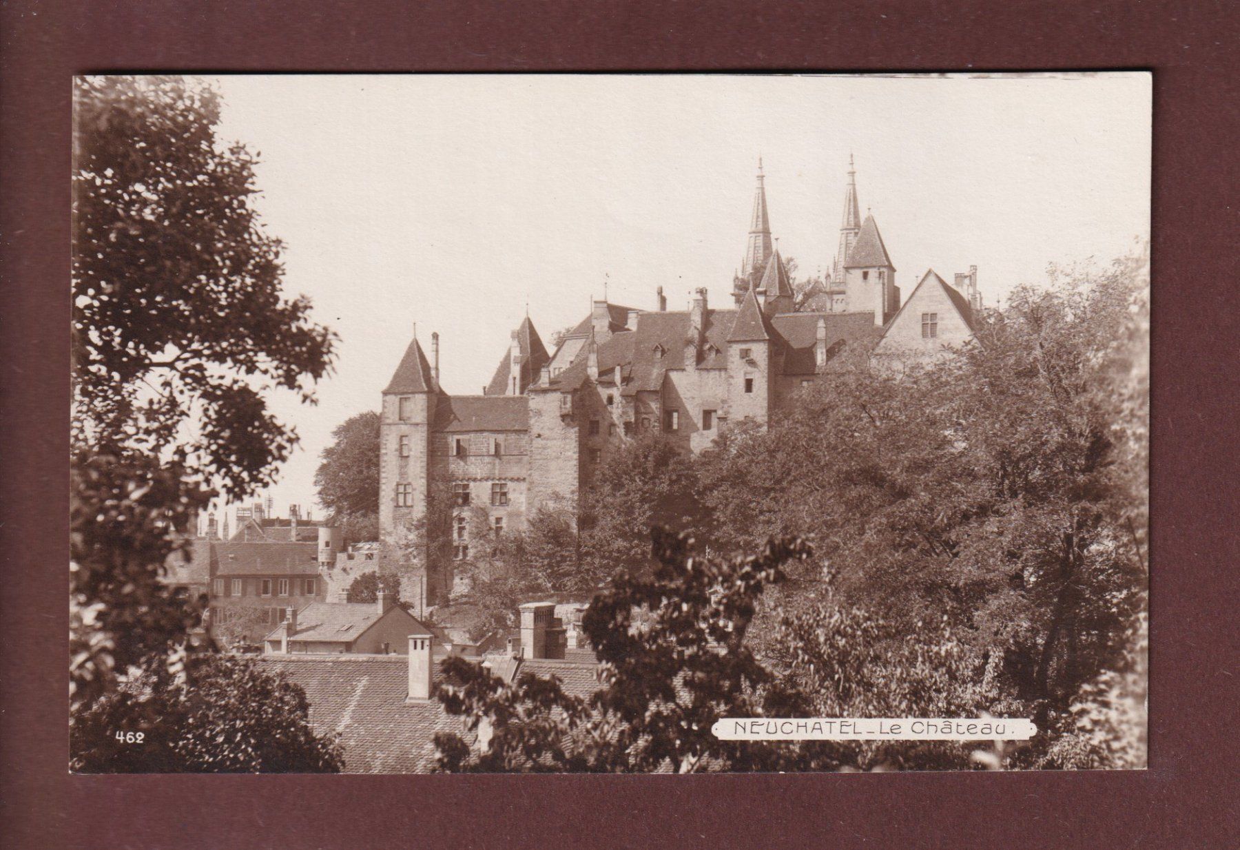 Ansichtskarten: NEUCHÂTEL - Le Château - 1918 – Gebraucht aus Pully von nicecards