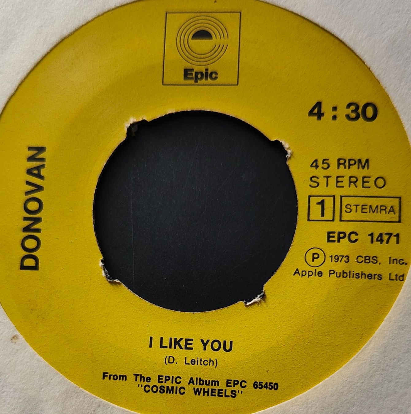 Schallplatten: Vinyl-Single Donovan - I Like You – Gebraucht aus Langenthal von Modo39