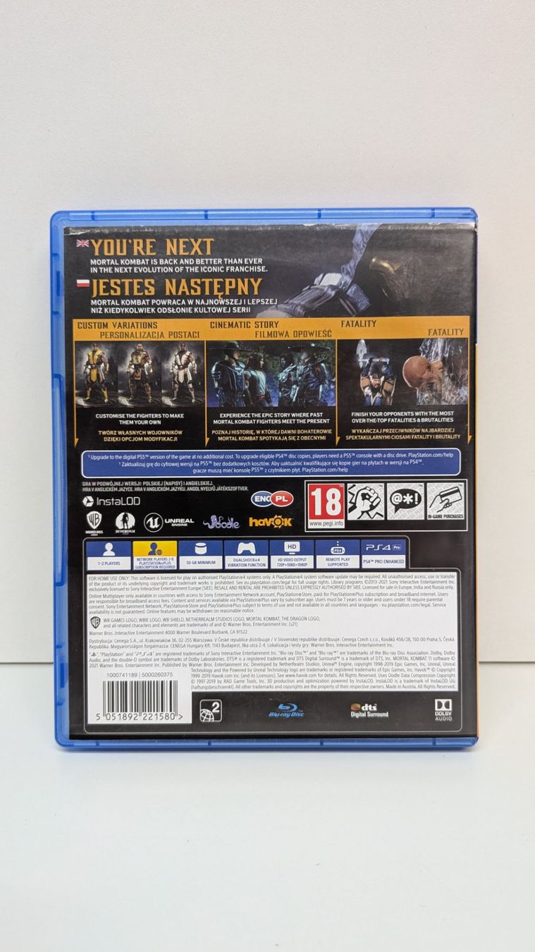 Spiele: Mortal Kombat 11 - PlayStation 4 – Gebraucht aus Menziken von mame18 2