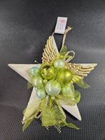 Weihnachten Stern Weihnachtsstern Grün Gold Engelsflügel