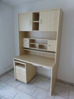 Schreibtisch Buche mit Aufsatz und Schubladen guter Zustand