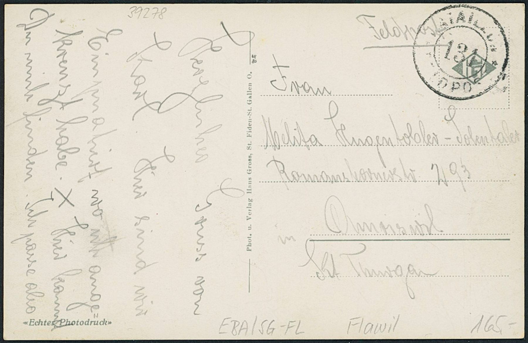Cartoline postali: SG Flawil - Bahnhof - Bahn – Usato da Schindellegi venduto da stationary 1