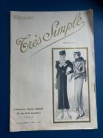 Très simple 1934 Paris Mode Design Antike Kleidung Magazin