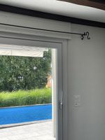 Vorhangstange mit Halter rustikal