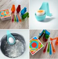 NEU EIKO Eierkocher, Eierbecher & Löffel, 8 tlg DESIGN