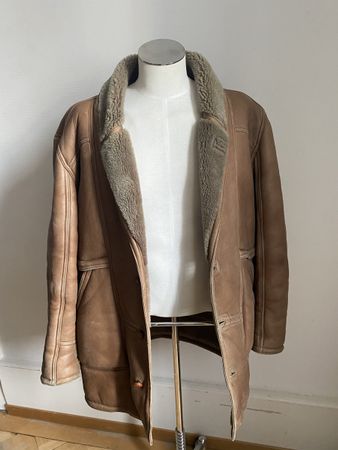 Padrutt Lammfell Shearling Mantel, Grösse 46, Top Zustand!