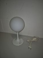 Lampe weiss Kugellampe 60er Jahre Retro Tischlampe