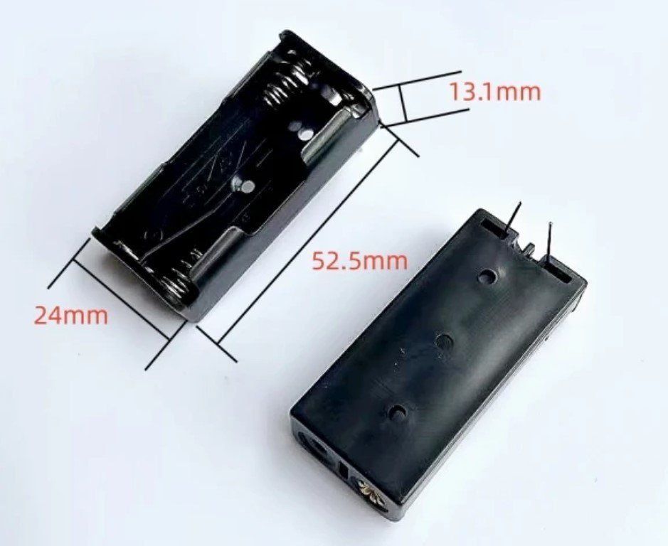 Componenti elettronici: 2xAAA 1.5V Batterie Halter – Nuovo e nell'imballaggio originale da Sursee venduto da allduino