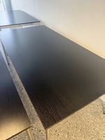 Bürotisch schwarz massiv Holz 