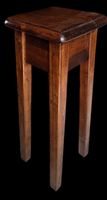 Portavaso Colonna in Legno Massello Stile Antico. H 60 cm.