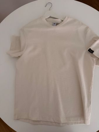 Zara T-Shirt Herren Beige Grösse L neuwertig