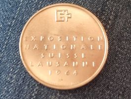 Medaille Expo Nationale Lausanne 1964 Silber