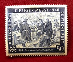 Briefmarken aus Deutschland 1948 Leipziger Frühjahrsmesse 