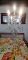Kristall Leuchter Tischlampe 5-flammig, Vintage Design!