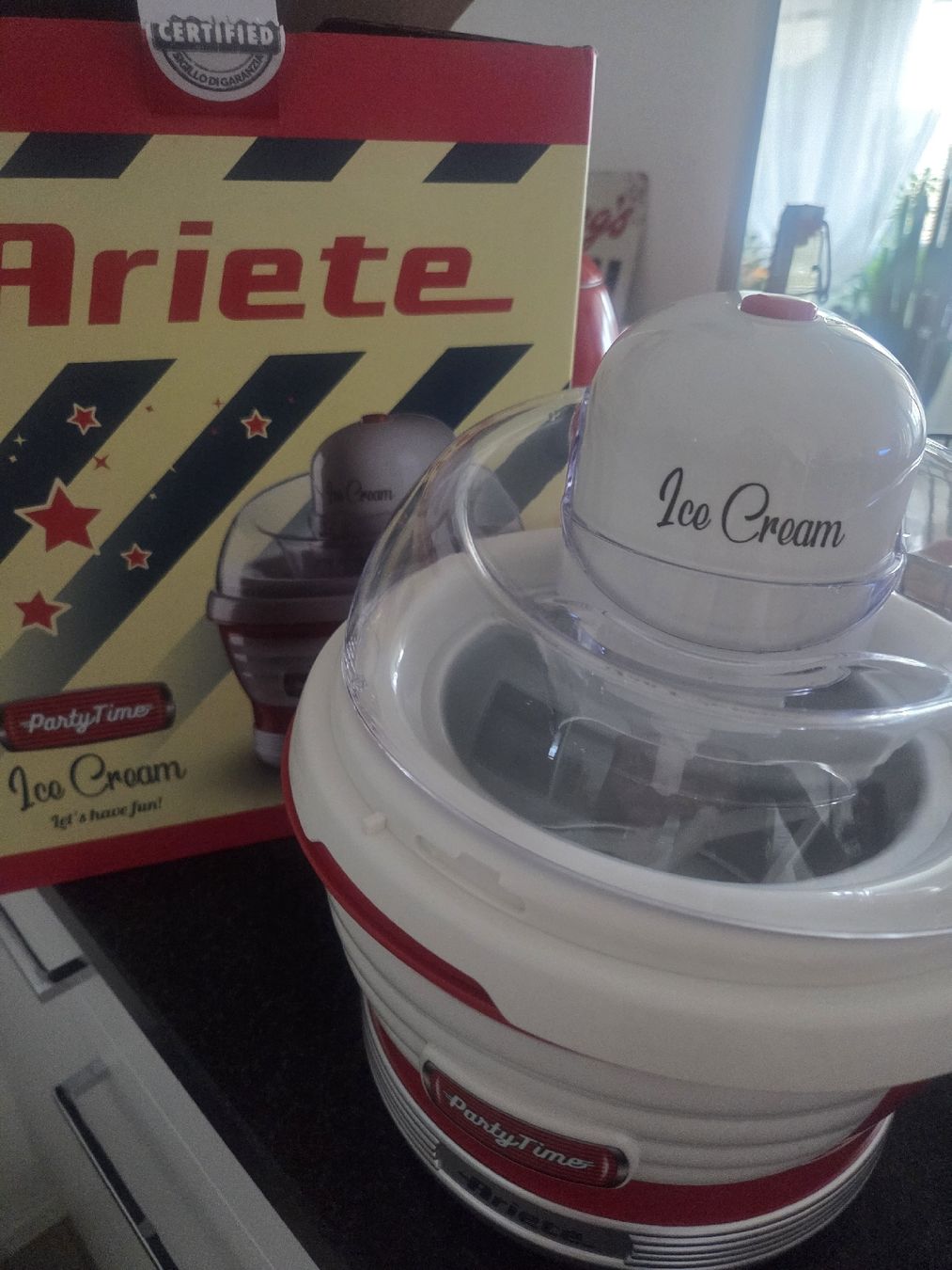 Elettrodomestici da cucina: Ariete Eismaschine rot Glacemaschine Eismaker rot – Nuovo (secondo la descrizione) da Pratteln venduto da madi1990 1