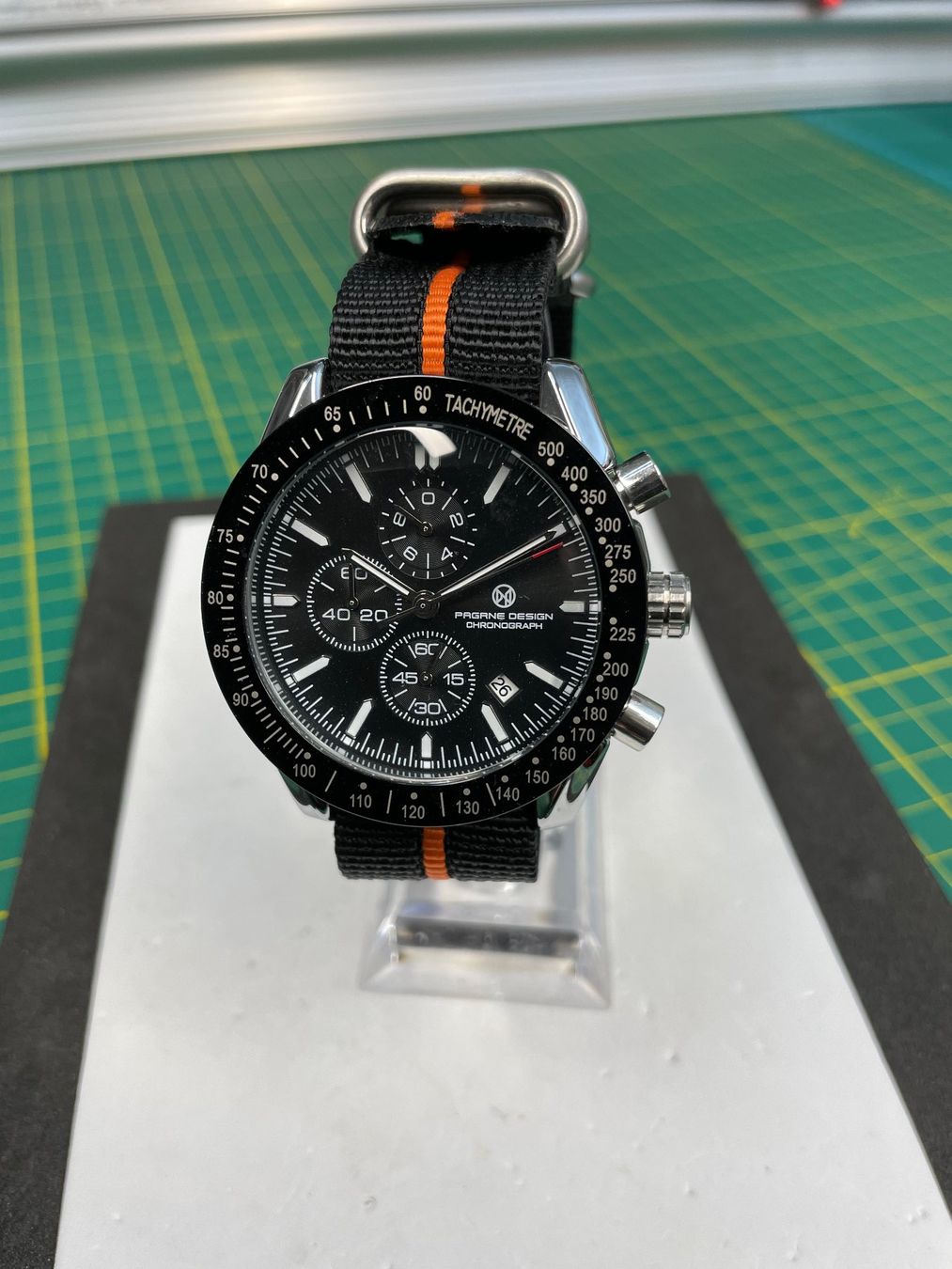 Orologi: Pagrne Design Chronograph Quartz Watch – Usato da Obergösgen venduto da File75