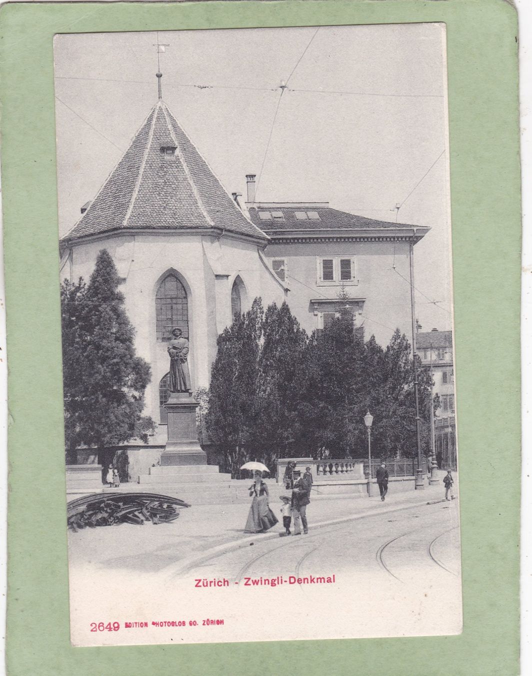 Cartoline postali: Zürich Zwingli Denkmal – Usato da Herisau venduto da Lisegrat2008
