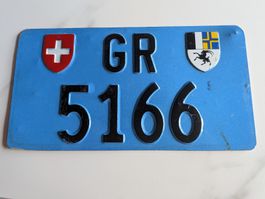 Nummernschild ohne Zulassung