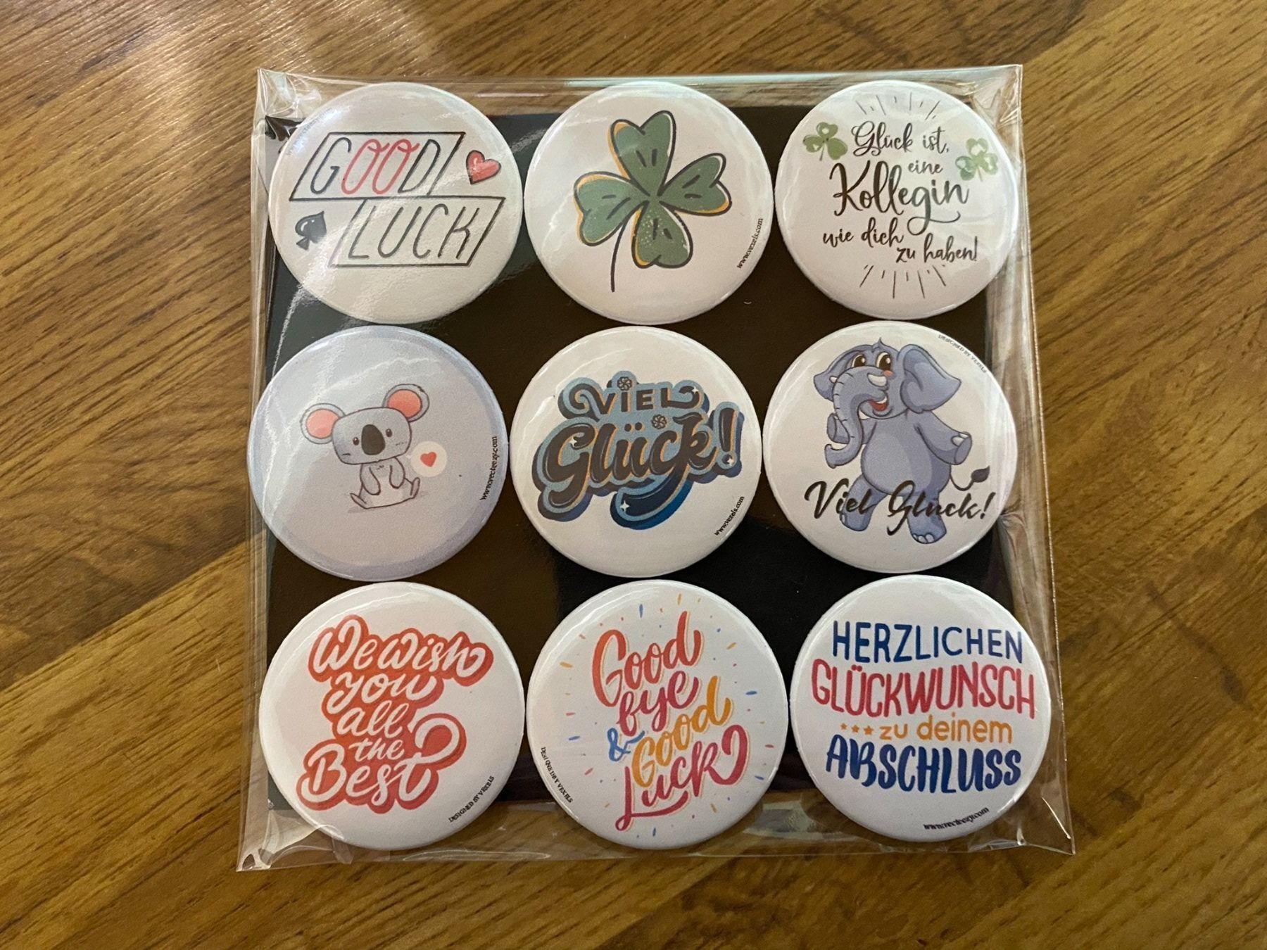 Calamite: Glücks Magnet Buttons – Nuovo (secondo la descrizione) da Basel venduto da FatCatPacksTheRatt