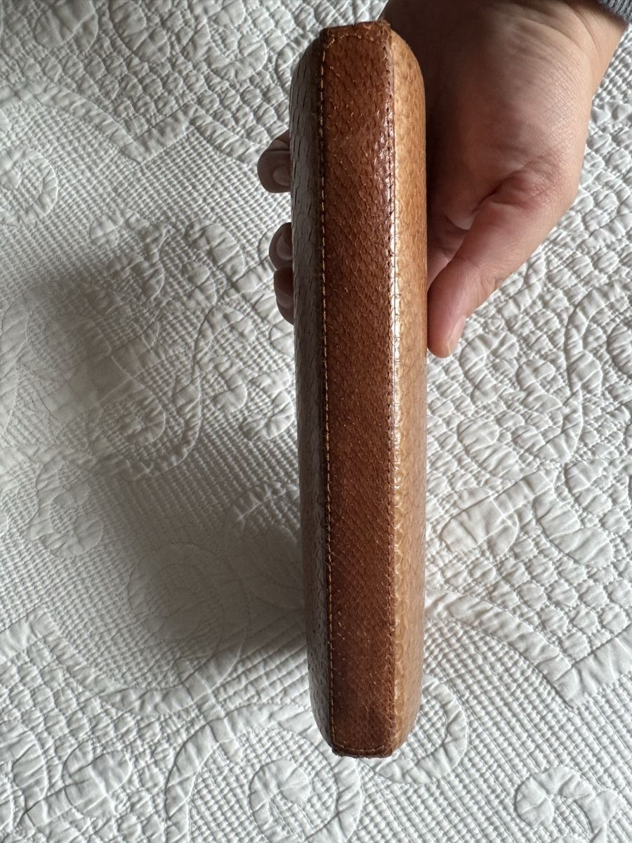 Borse da donna: Kleine Schlangenleder Clutch braun – Nuovo (secondo la descrizione) da Brütten venduto da Rod816 3