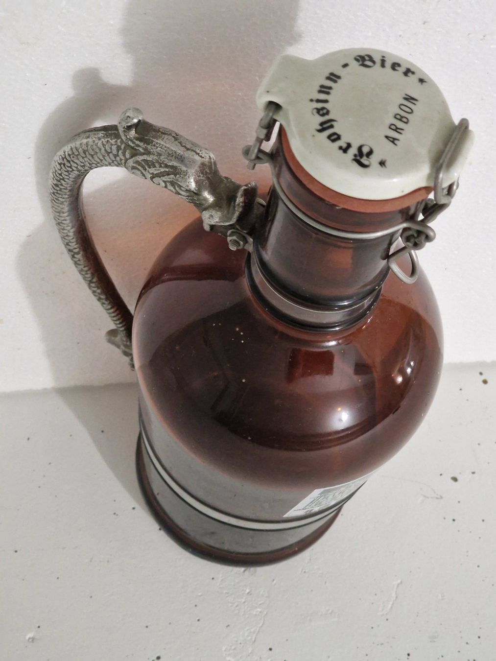 Gläser: Seltene Bierkrug "Grohelinn Arbon" mit Drachengriff! – Gebraucht aus Wettingen von maren2 1