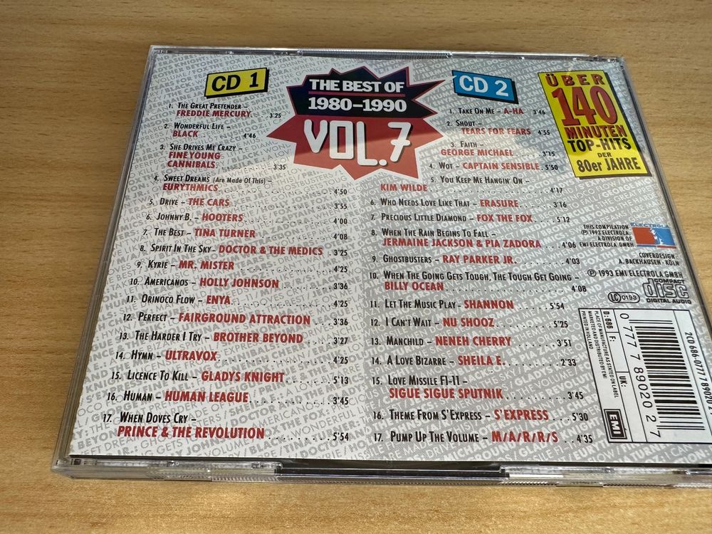 Various The Best Of 19801990 Vol. 7 2 CD Kaufen auf Ricardo