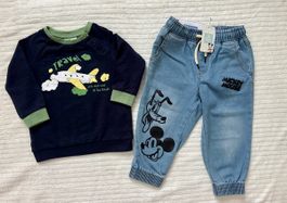 Baby Set Gr. 86 – NEU, Sweatshirt & Disney Jeans