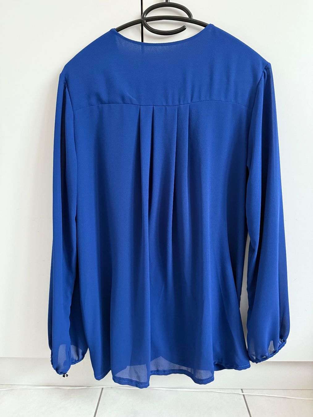 Blusen: Bluse in Wickeloptik - Blau - Grösse ca. 36 – Gebraucht aus Eschenbach SG von Sums 1