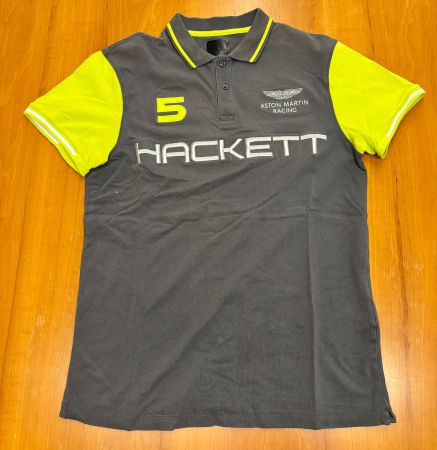 Hackett London Aston Martin Polo Gr. M Grau | Gebraucht