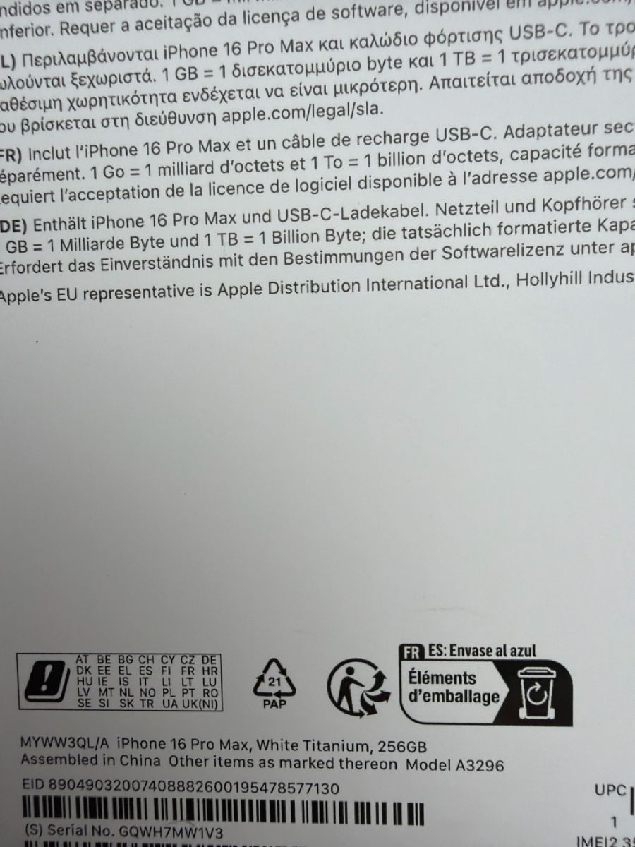 Apple Handys / Smartphones: Apple iPhone 16 Pro Max White Titanium, 256GB – Gebraucht aus Effingen von Kilchi 4