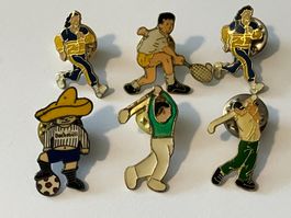 6 Pin Figuren (10) Sportler