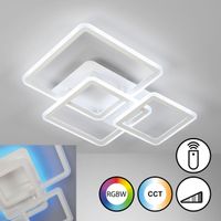 LED Deckenleuchte, Weiss, 66 cm x 54 cm