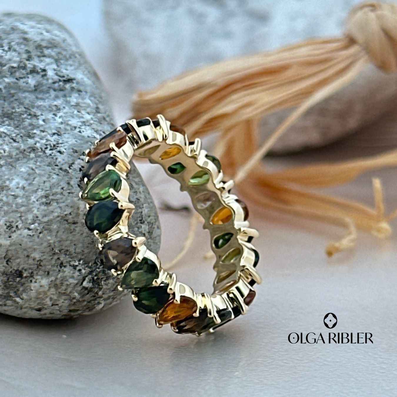 Olga Ribler Anelli: Memory Ring Sterling Silber 925,Multiturmaline, Grösse 56 – Nuovo (secondo la descrizione) da Luzern venduto da byolgaribleroutlet 6