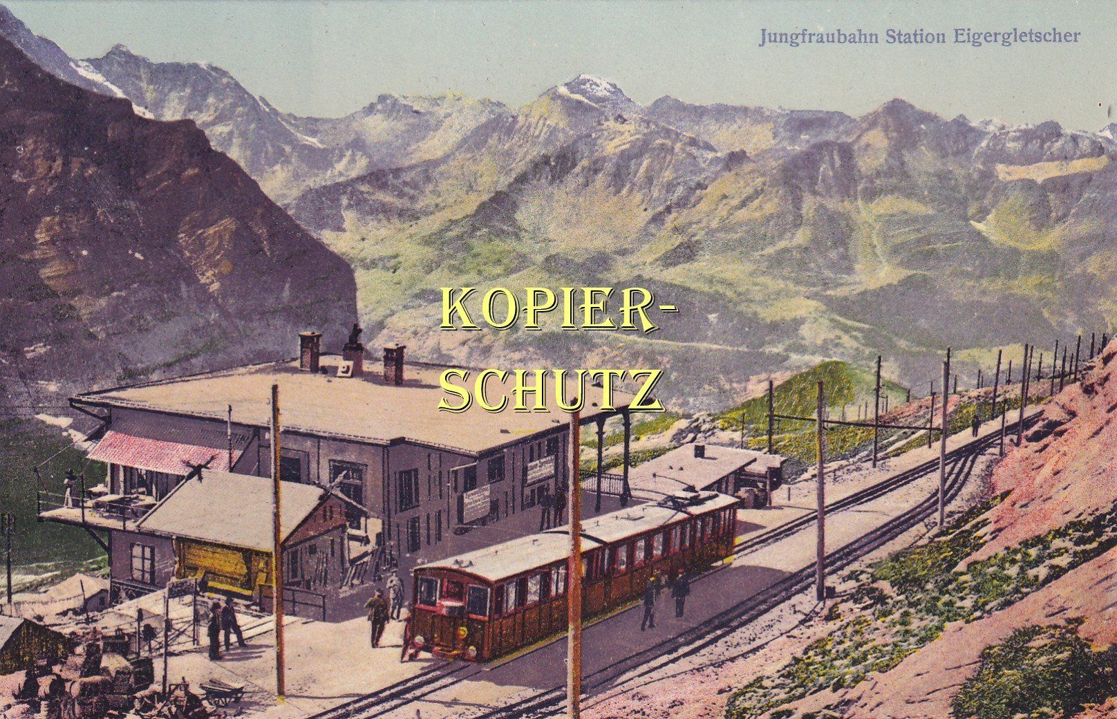 Cartoline postali: Jungfraubahn - Station Eigergletscher /az – Usato da Hombrechtikon venduto da Rudolf07