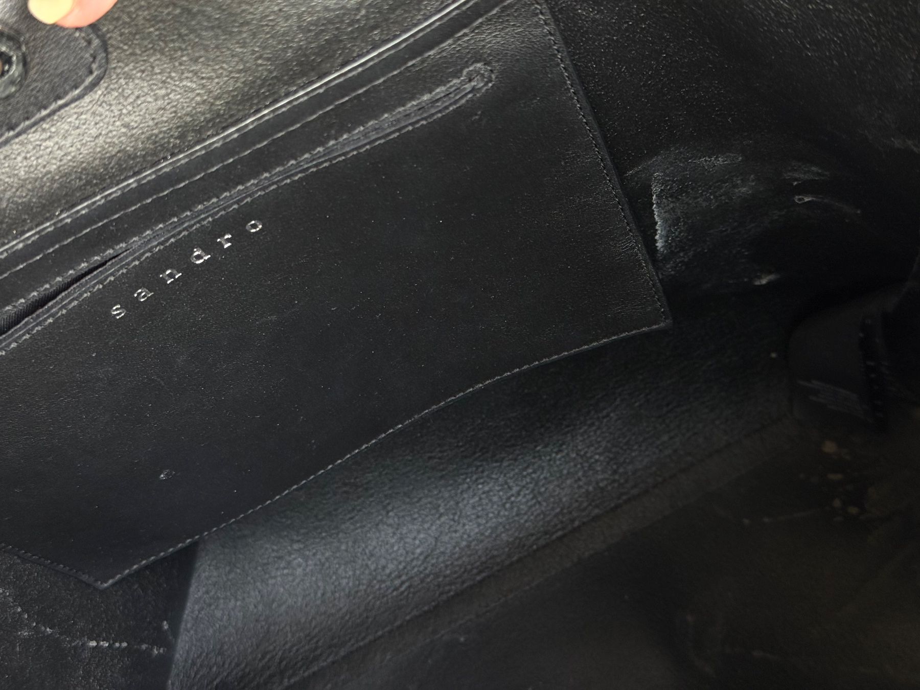Sandro Borse da donna: Schwarzer Leder Shopper von Sandro – Usato da Wettingen venduto da lisous.closet 6