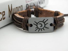Bracelet Tibétain en Cuir » Brun