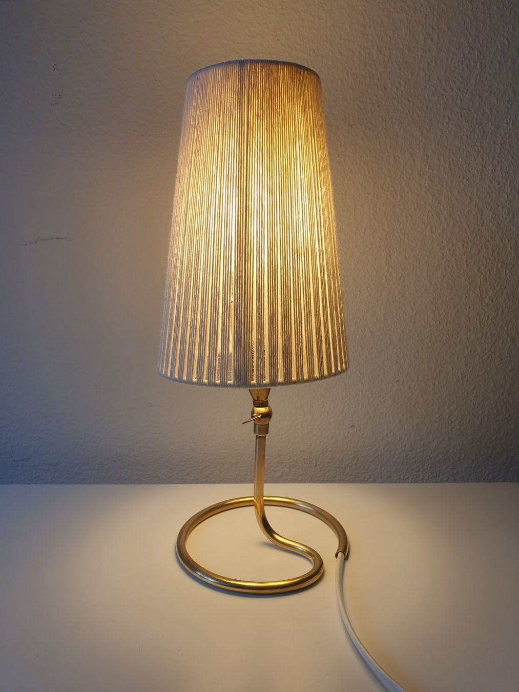 Lampade: Vintage mid-century Tischleuchte Messing, restauriert – Usato da Zürich venduto da reciclista 7