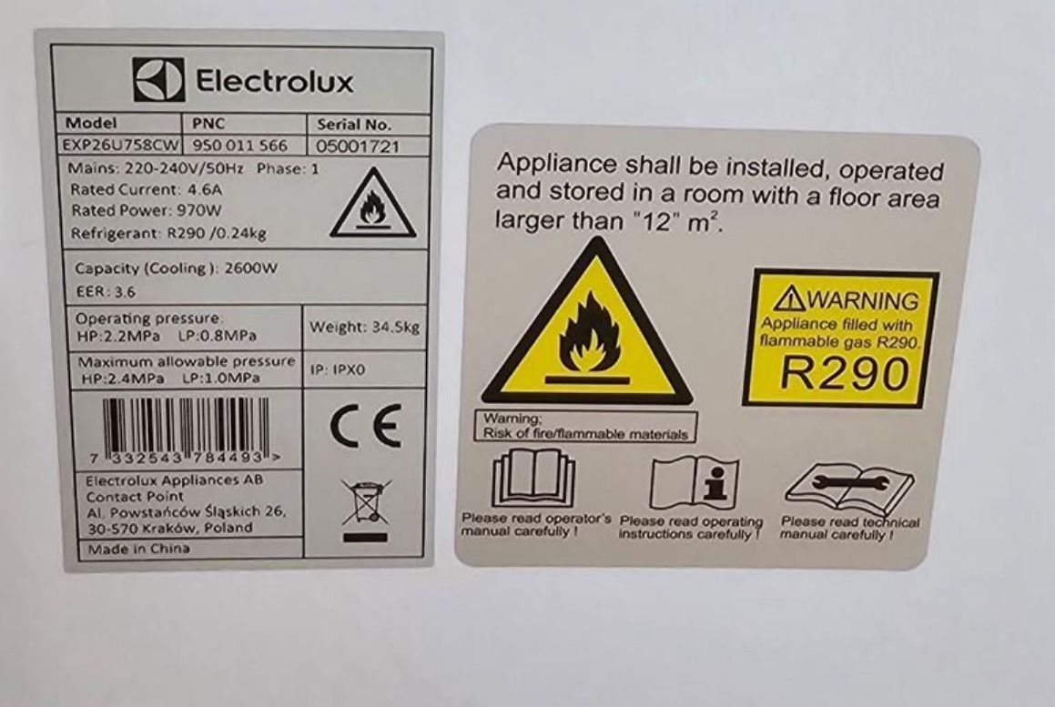 Electrolux Condizionatori: Electrolux Klimaanlage EXP26U758CW – Usato da Zürich venduto da Privat4444 5