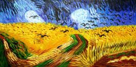 Vincent van Gogh - Kornfeld mit Krähen