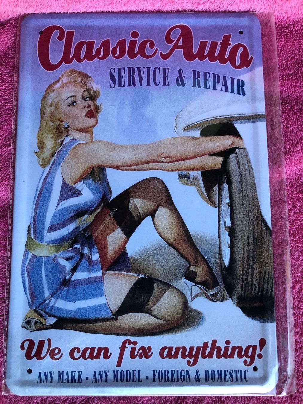 Insegne: Classic auto garage repair pin up – Nuovo (secondo la descrizione) da Reinach AG venduto da rares75