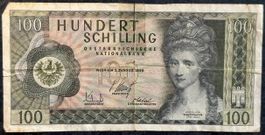 100 Schilling Banknote - Österreich - Rarität